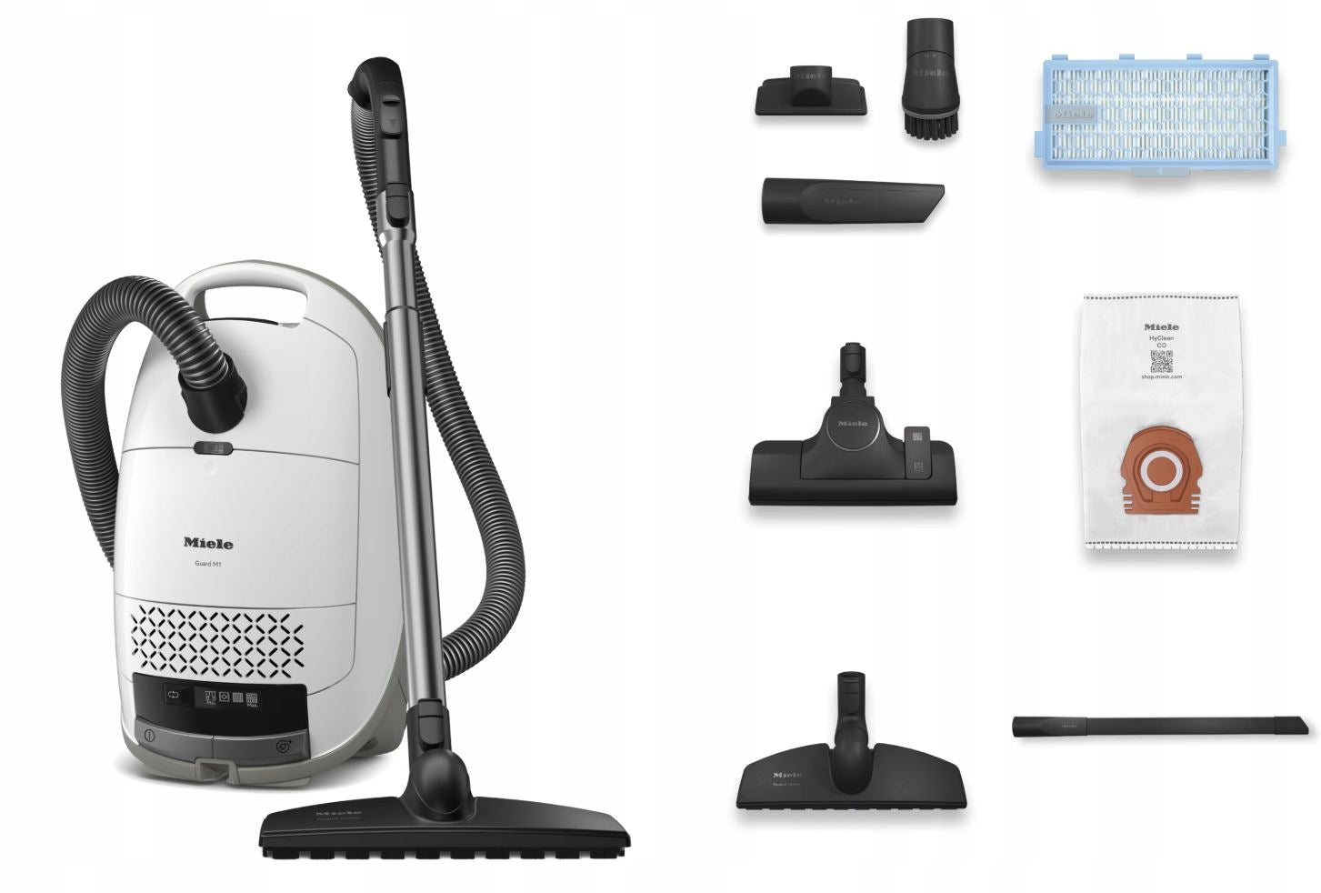 MIELE Guard M1 Parquet Flex Bagged Vacuum Cleaner 890W 4,5L white