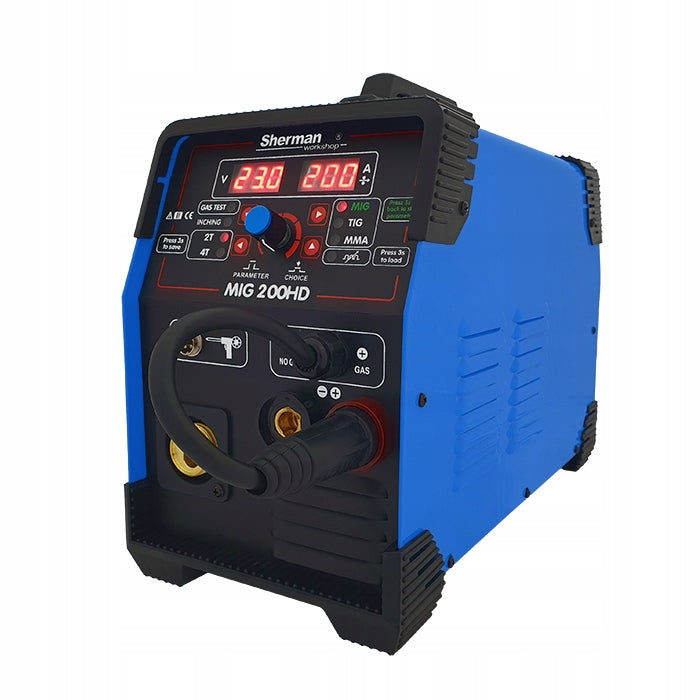 MIG 200HD Sherman 30-200 A 230 6,6 kVA inverter welder