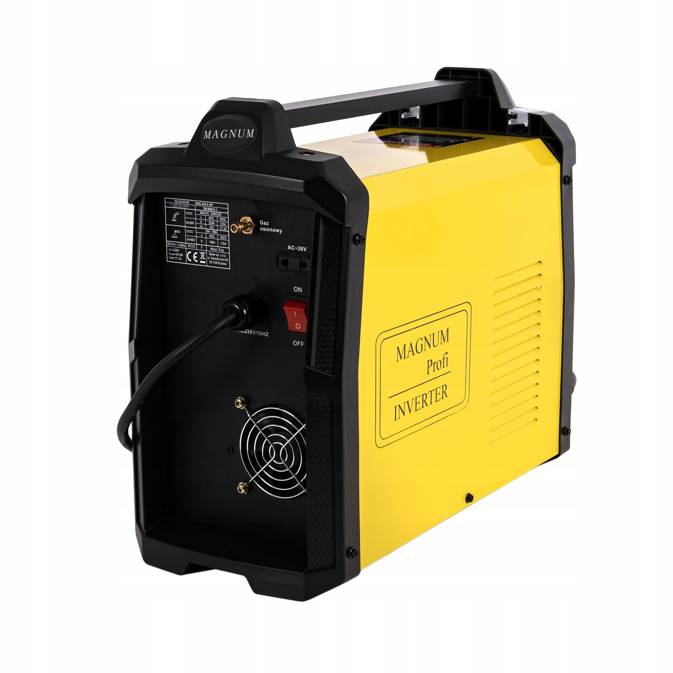 MIG/MAG TIG MMA Magnum MIG 224 S-DP Dual Pulse Synergy 230V 200A Device weight 12 kg
