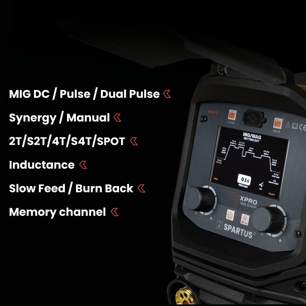 MIG MAG WELDER SPARTUS XPro MIG 200 DUAL PULSE Brand Spartus