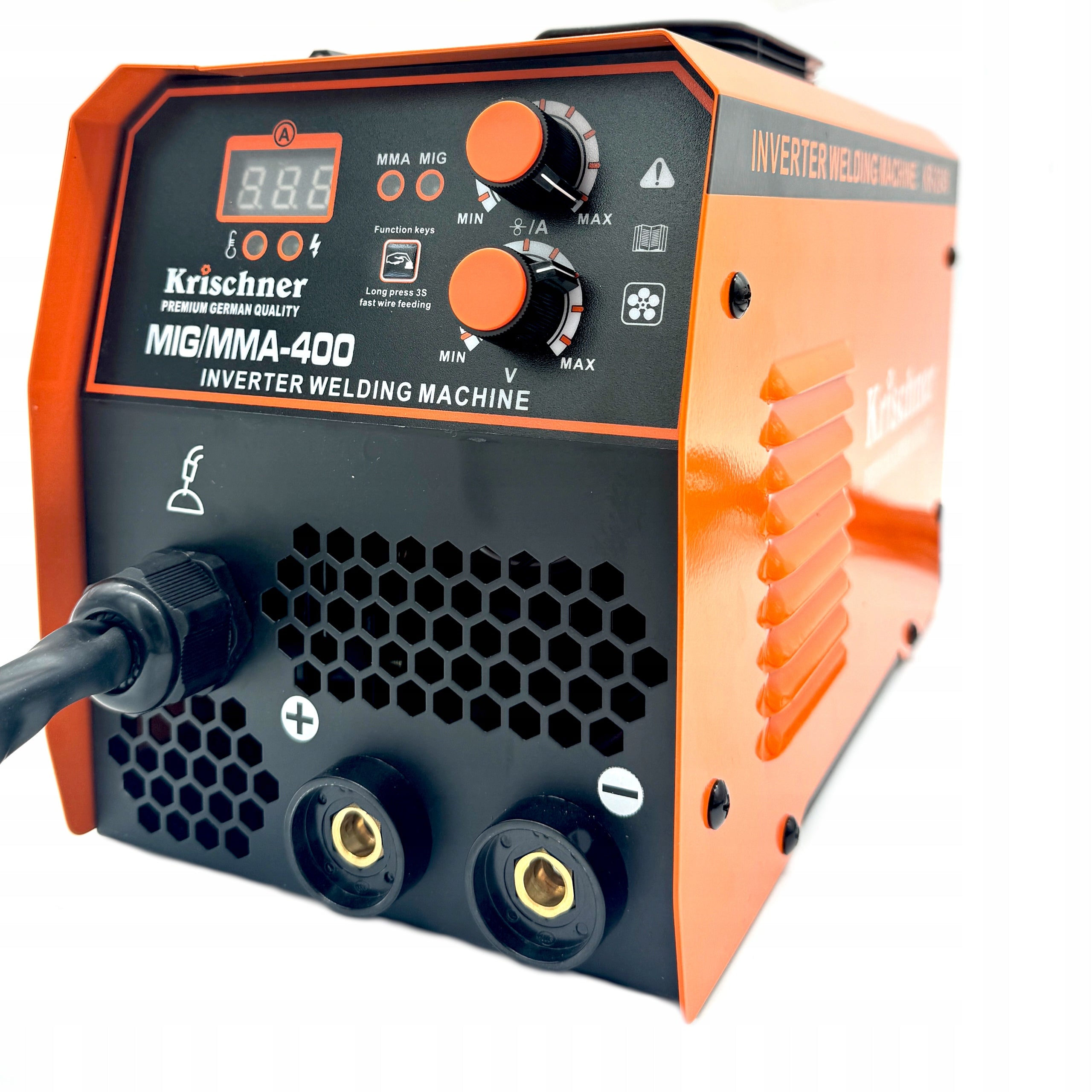 MIG MMA IGBT LCD Krischner 400A 230V Inverter Welder Duty cycle time 60%