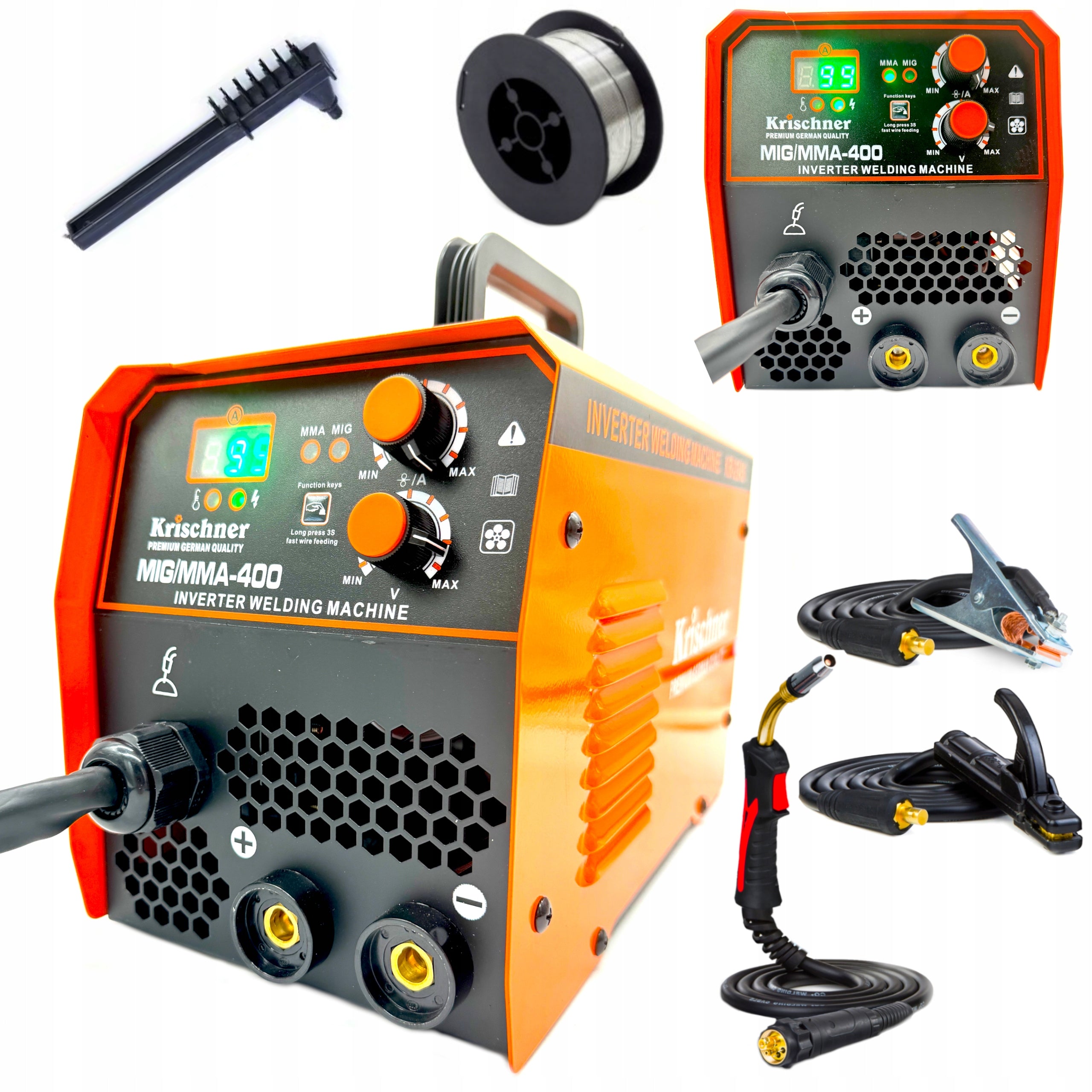 MIG MMA IGBT LCD Krischner 400A 230V Inverter Welder Welding methods MIG/MAG MMA