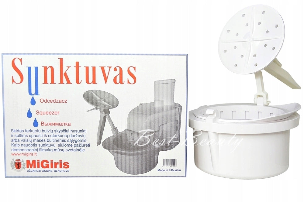 MIGIRIS DRAINER FOR ELECTRIC LITHUANIAN VEGETABLE GRATER Packaging status original