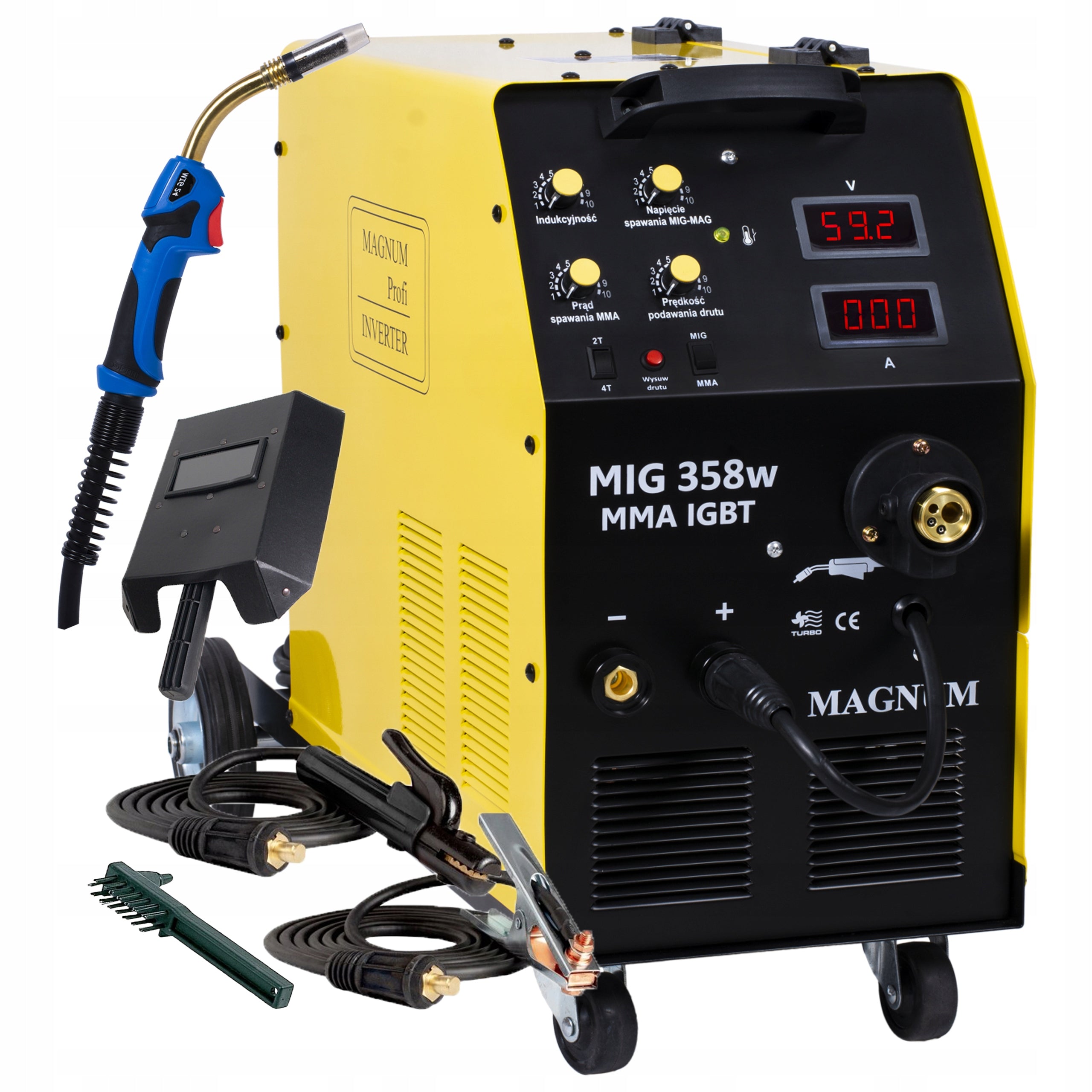 MIGOMAT Magnum MIG 358w 4x4 welding machine 400V 350A MMA EAN (GTIN) 5904624028820