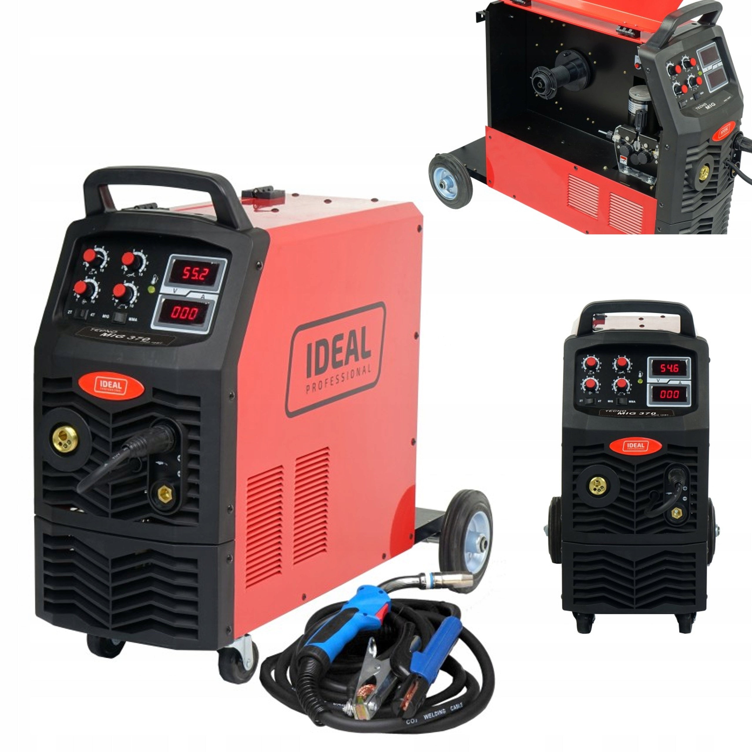 MIGOMAT SEMI-AUTOMATIC WELDER MIG MAG 370A 4x4 MMA