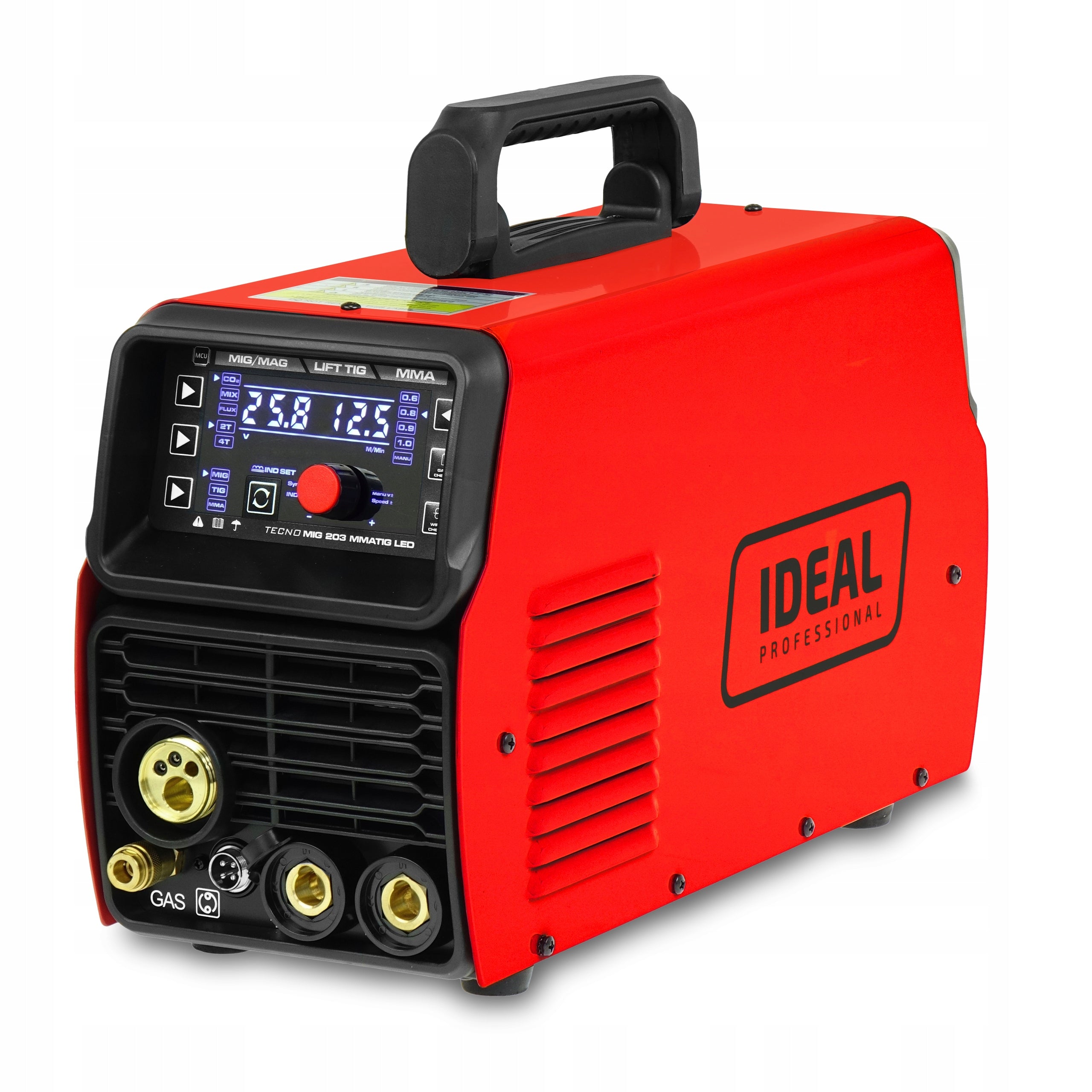 MIGOMAT WELDING MACHINE IDEAL TECNO MIG 203 LED SYNERGY MMA TIG 200A 4T ALUMINIUM EAN (GTIN) 5904624037716