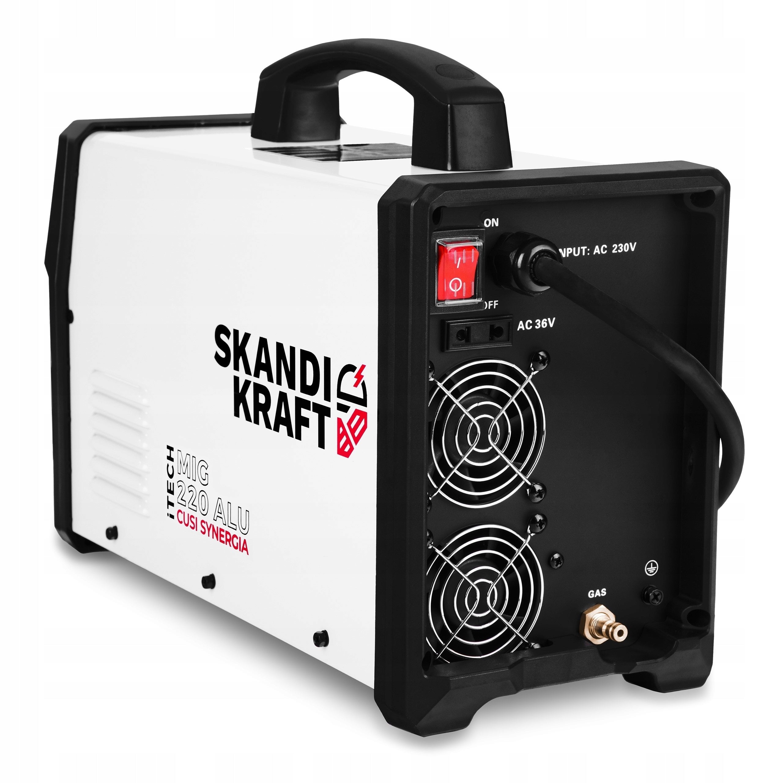 MIGOMAT WELDING MACHINE SKANDI KRAFT ITECH MIG 220 ALU CUSI SYNERGY 200A 230V 3IN1 Supply voltage (V) 230