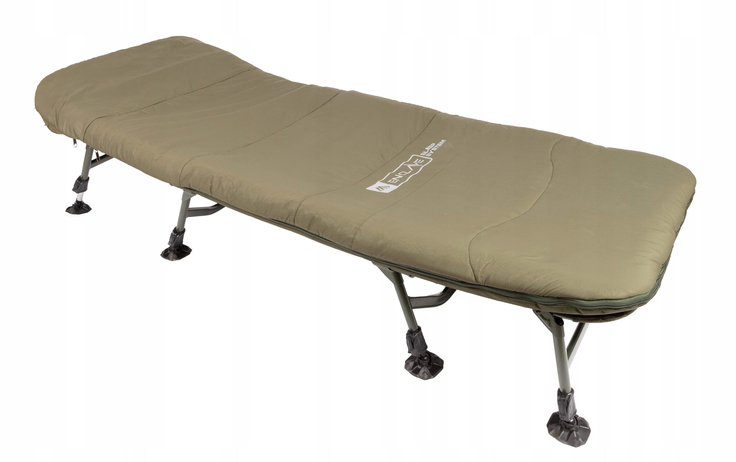 MIKADO FISHING BED - CARP WITH SLEEPING BAG ENCLAVE SLEEP SYSTEM 8 LEGS
