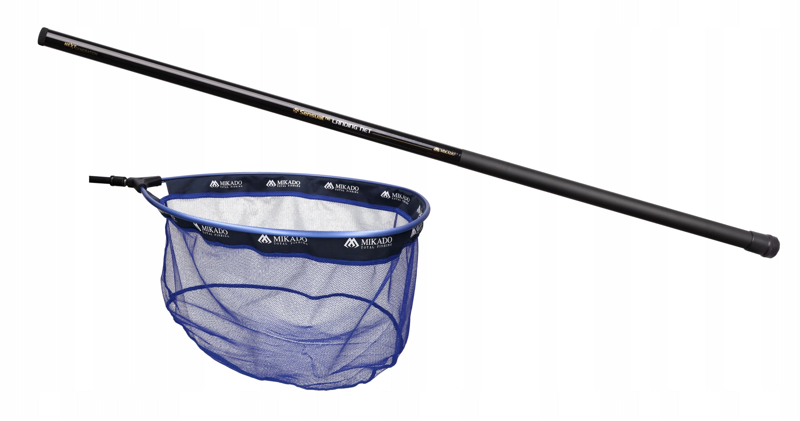 MIKADO Long landing net 400cm + Small basket net 2x2mm