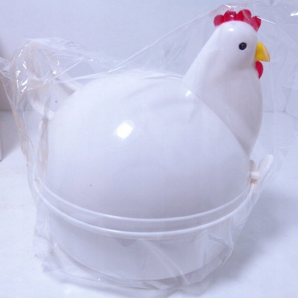 MIKROFALOWY PAROWAR DO JAJEK Z 4 KUBKAMI, BIAŁY Dominant color white