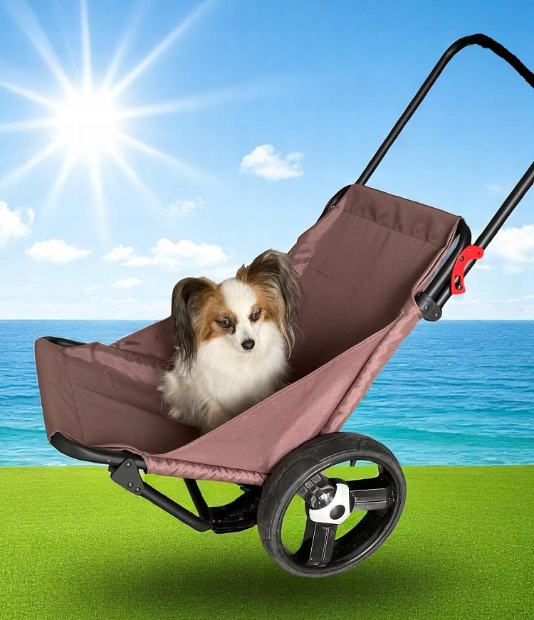MIKRUS BEACH STROLLER,FOTEL,TOURIST CHAIR ON WHEELS WITH HANDLE Manufacturer code Wózek-leżak na plażę