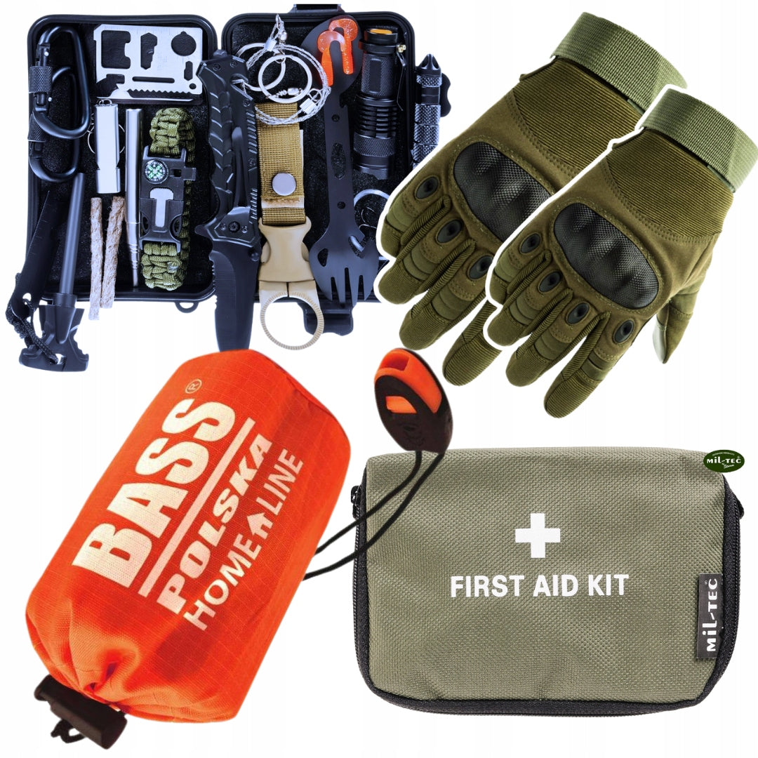 MIL-tec TRAVEL FIRST AID KIT 21el + LARGE 32in1 ESSENTIAL + FIRST AID KIT