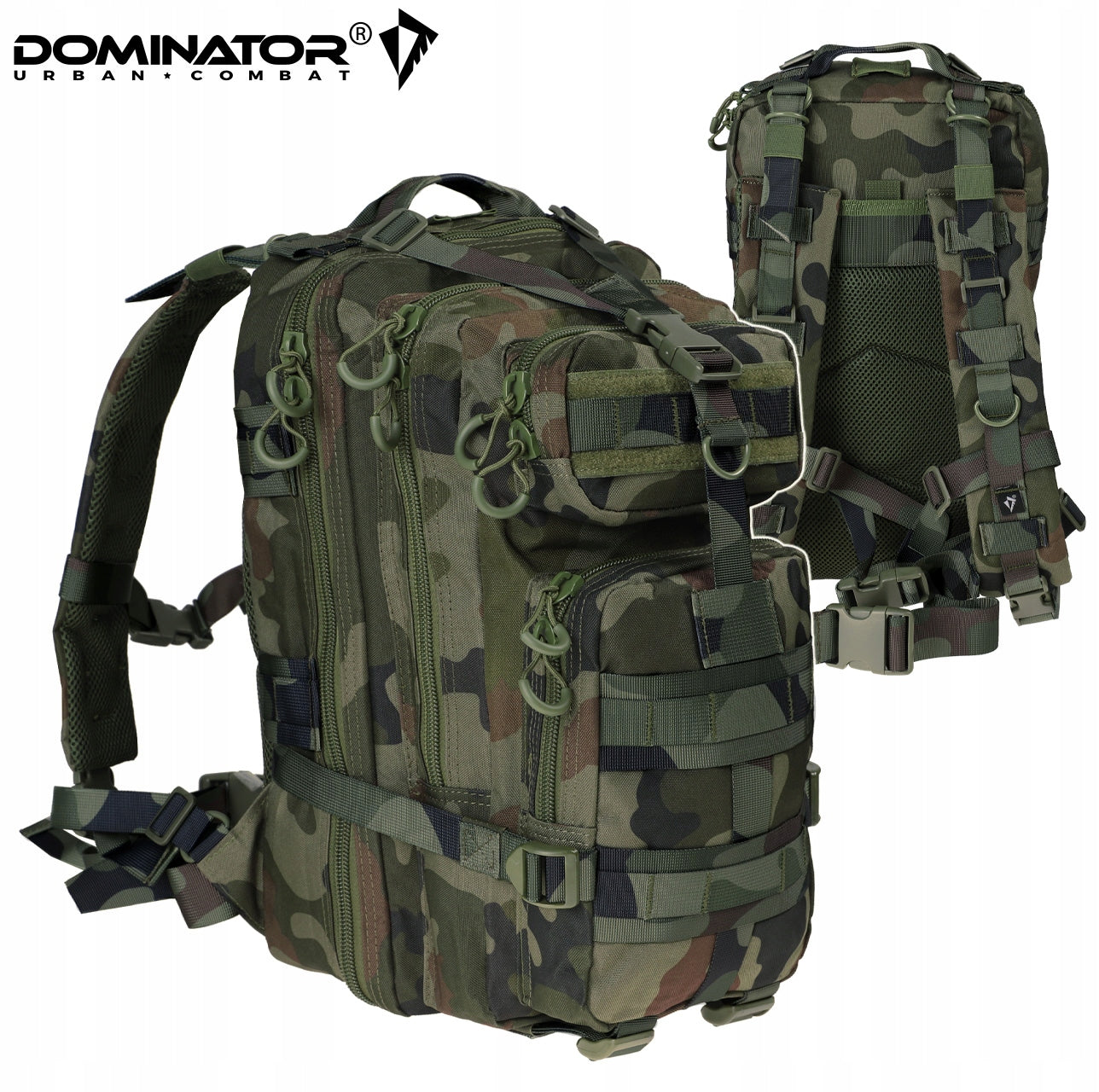 MILITARY BACKPACK TACTICAL DOMINATOR SHADOW MILITARY MOLLE CAMO WZ.93 +GR. Manufacturer code DUA_GS2403008_003
