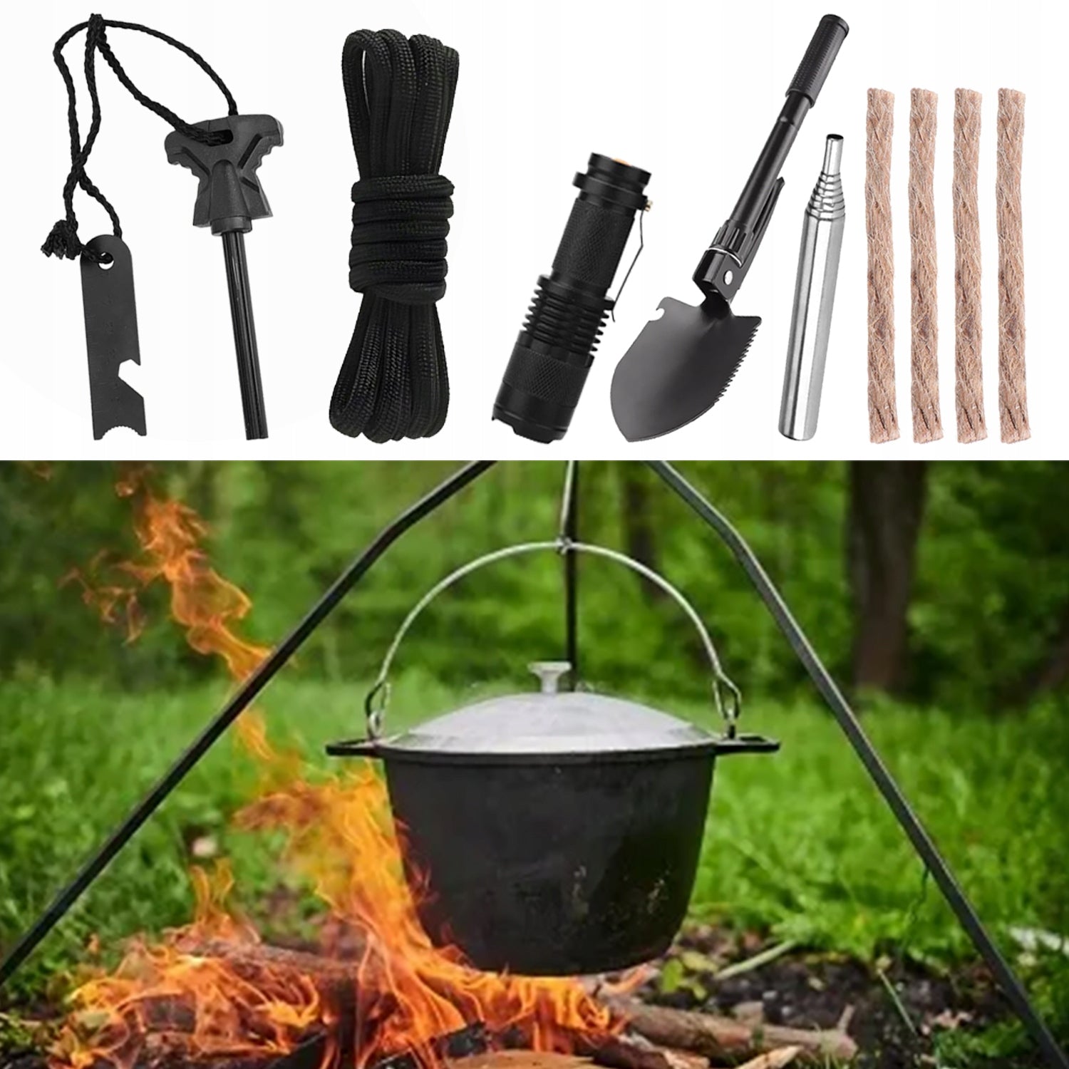 MILITARY SURVIVAL KIT MULTITOOL SURVIVAL ESSENTIALS 216in1 FIRST AID KIT Additional features accidental opening lock accidental closure lock case fastening clip string blunt blade window breaker adornments