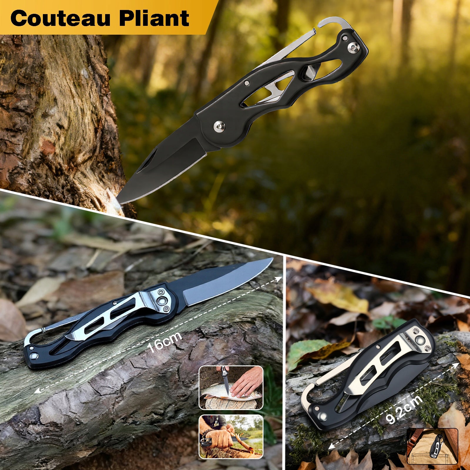 MILITARY SURVIVAL KIT SURVIVAL ESSENTIALS MULTITOOL FOR OUTDOOR ACTIVITIES Manufacturer code HSM-KDS001