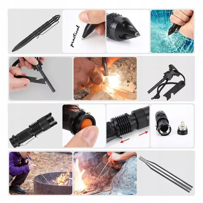 MILITARY SURVIVAL SET ESSENTIAL MULTITOOL SET XXL 32in1 Number of additional tools 20