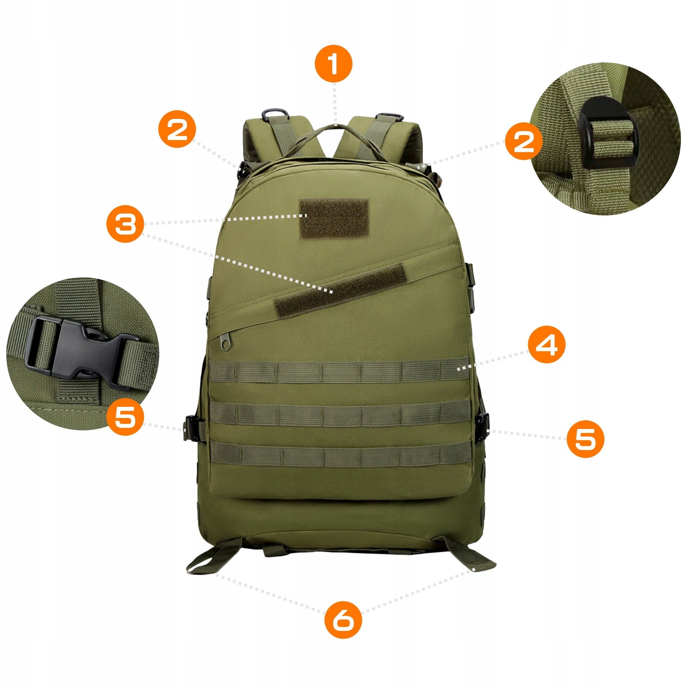 MILITARY TACTICAL BACKPACK MILITARY HIKING SPORTS TREKKING IN THE MOUNTAINS Manufacturer code SHP-1098