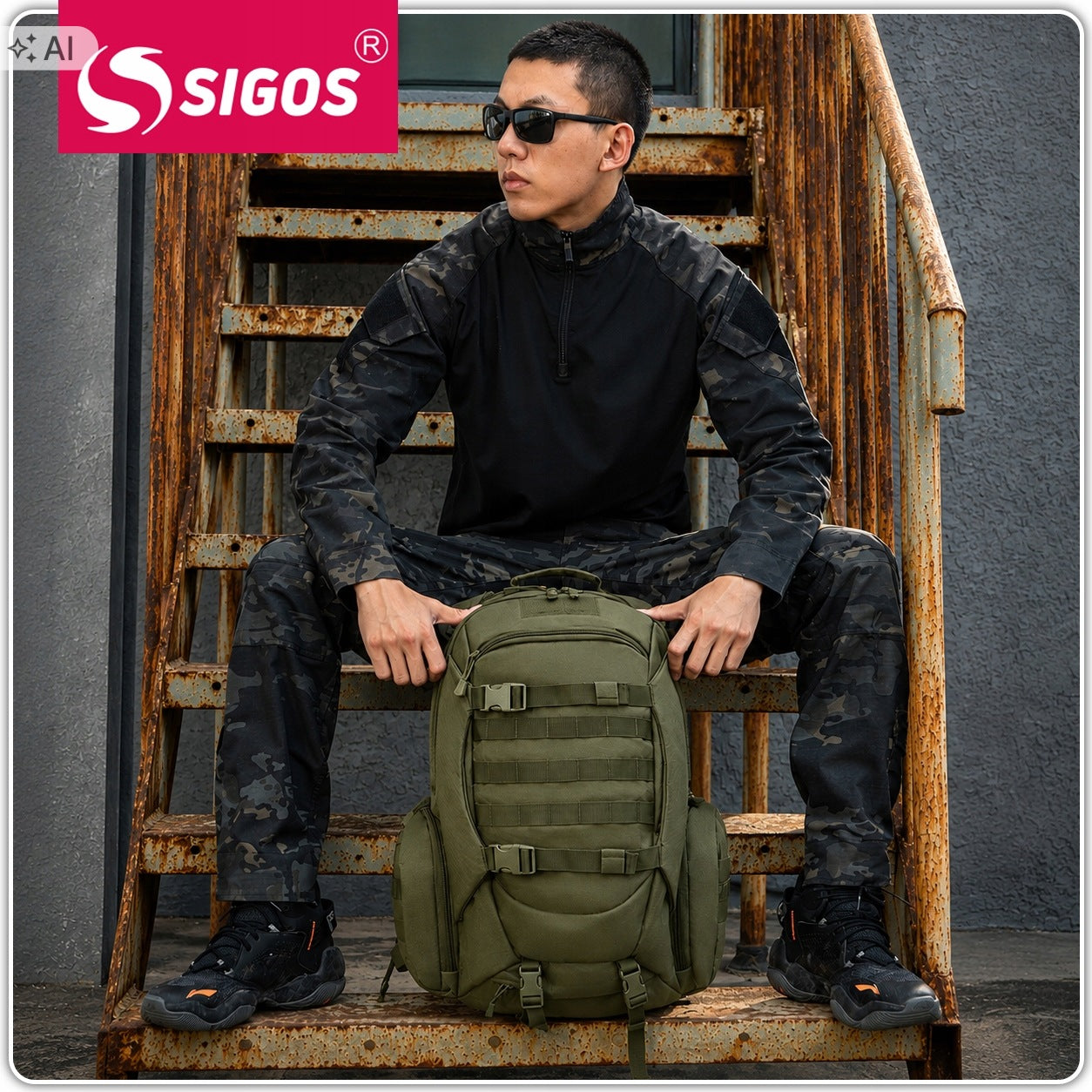 MILITARY TACTICAL BACKPACK MOLLE MILITARY SURVIVAL LARGE TOURIST Manufacturer code PLECAK WOJSKOWY TAKTYCZNY MILITARNY SURVIVAL