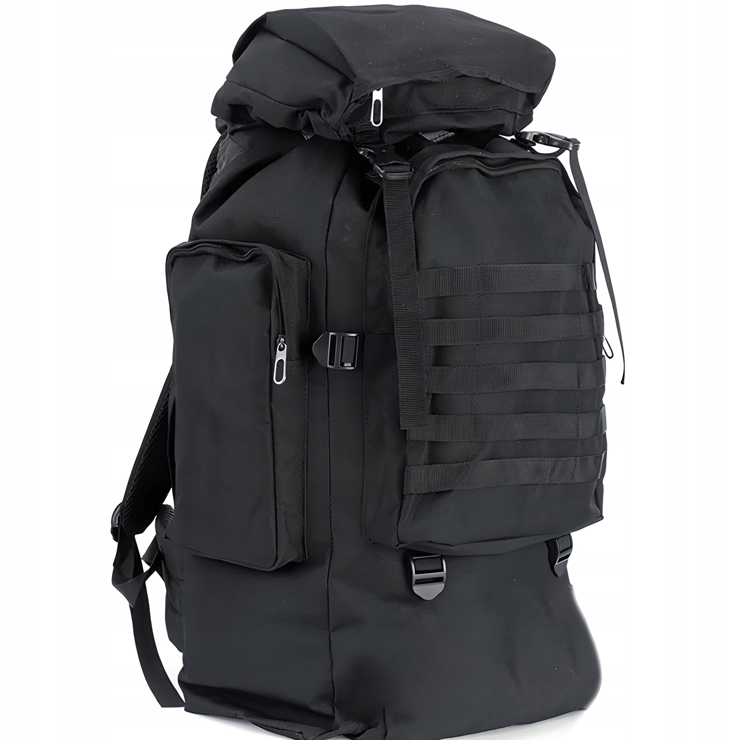 MILITARY TACTICAL BACKPACK SCOUT MILITARY SURVIVAL 50L ROOMY BLACK Manufacturer code plecak wojskowy militarny