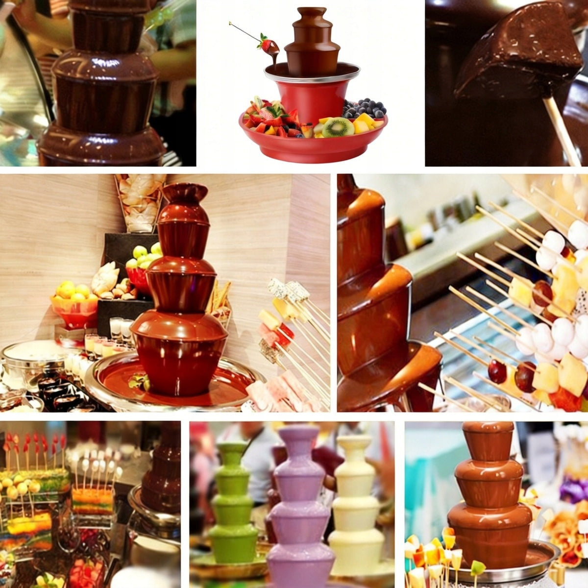 MILK CHOCOLATE FONDUE FOUNTAIN 3 LEVELS. Brand no brand