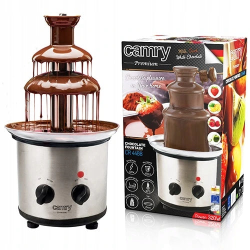 MILK CHOCOLATE FONDUE FOUNTAIN 3 LEVELS CAMRY CR4488 320W