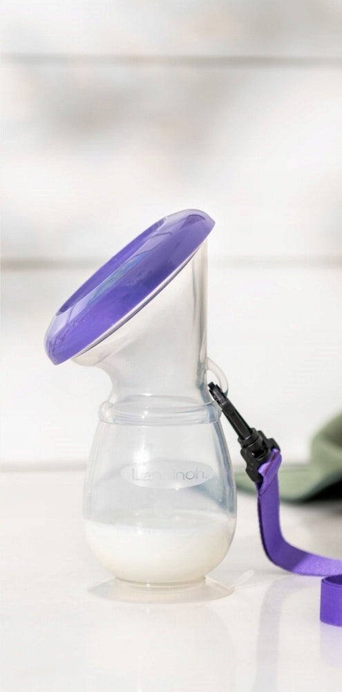 MILK COLLECTOR SILICONE BREAST PUMP WITH HANDLE LANSINOH Packaging status original