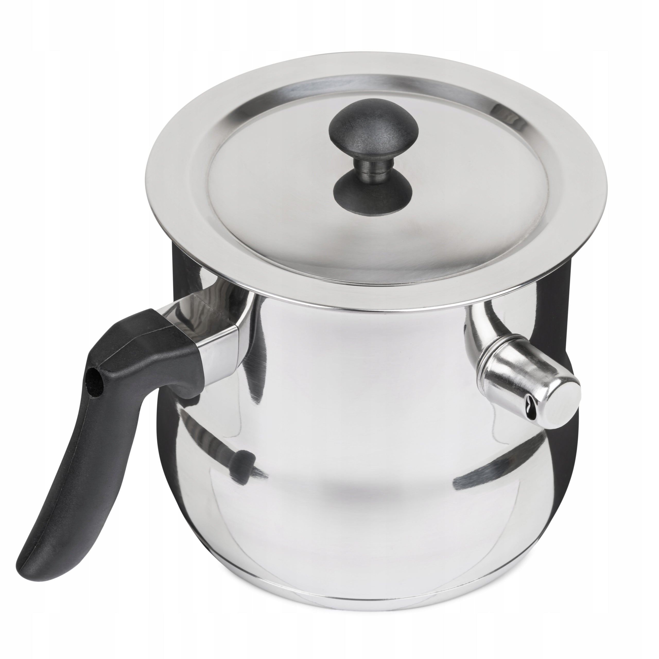MILK COOKING POT WITH WHISTLE LID 1,5L STAINLESS INDUCTION GAS