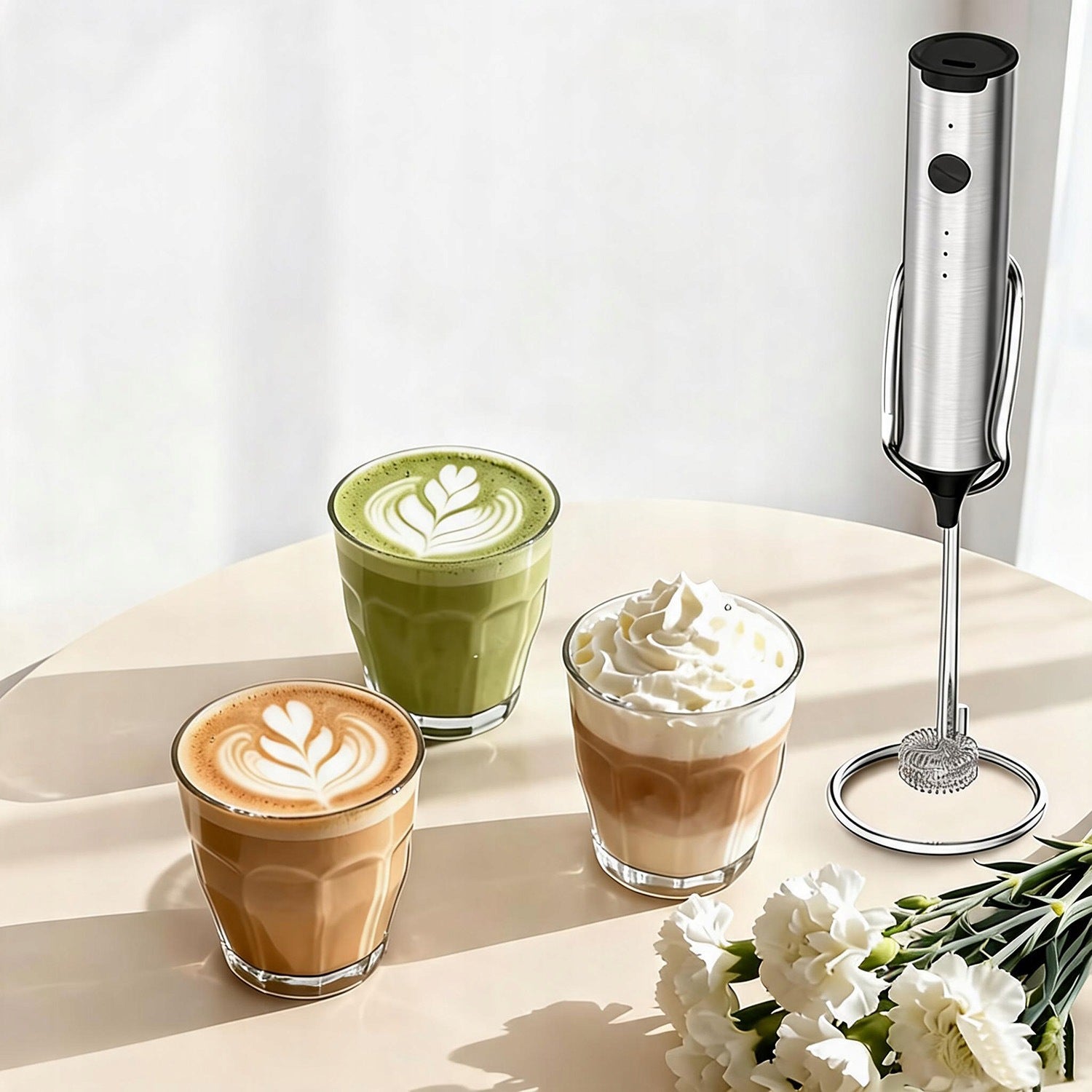 MILK FROTHER ELECTICAL COFFEE COCOA MINI MIXER 3 SPEEDS 1500MAH Manufacturer code WT-naipaiqiheise