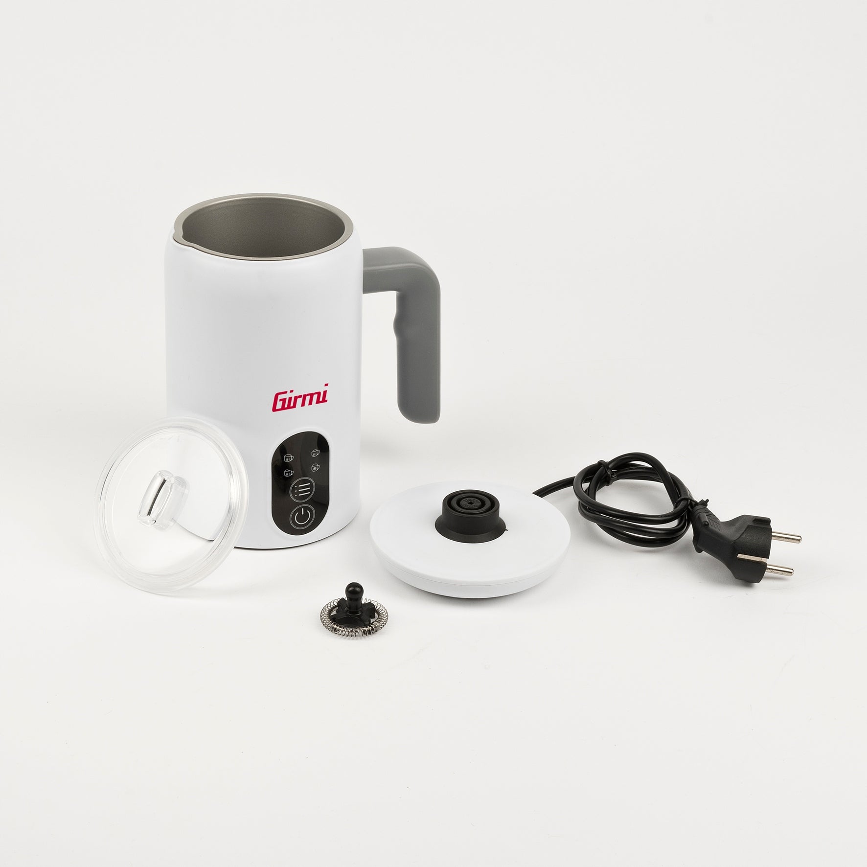 MILK FROTHER HEATER HOT AND COLD WHIPPING 4 FUNCTIONS FOAM Brand Girmi