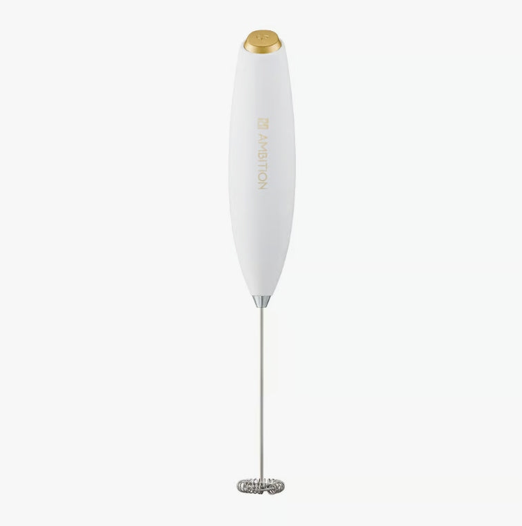 MILK FROTHER MANUAL ELECTRIC WHITE ROYAL AMBITION