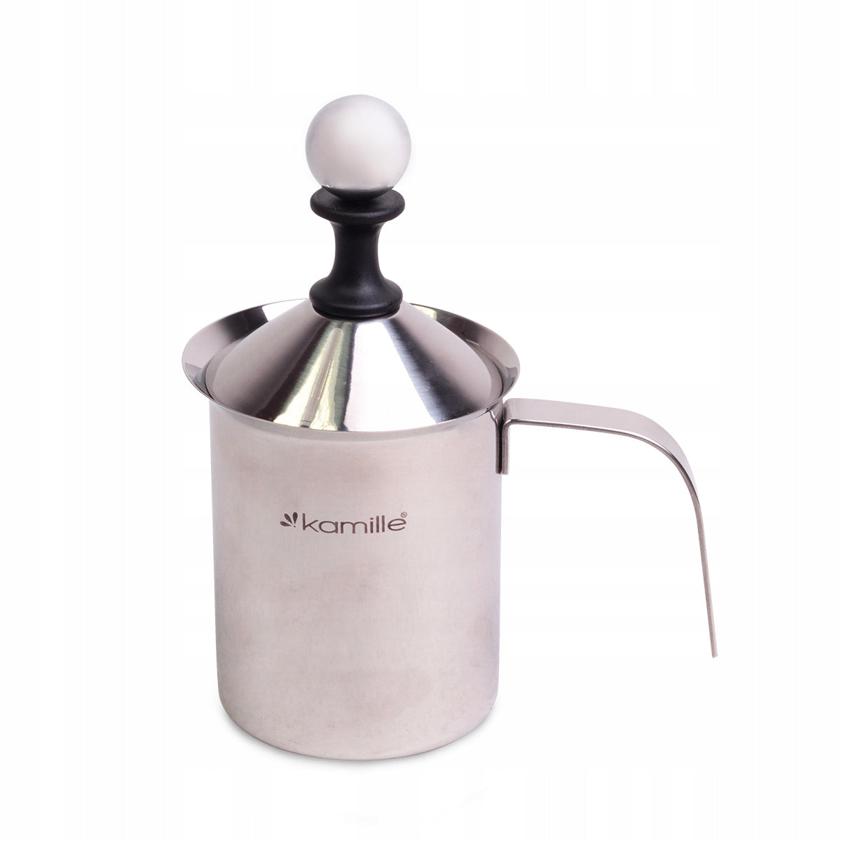 MILK FROTHER MANUAL STEEL POT BEATER 400 ML ORIGINAL BOX