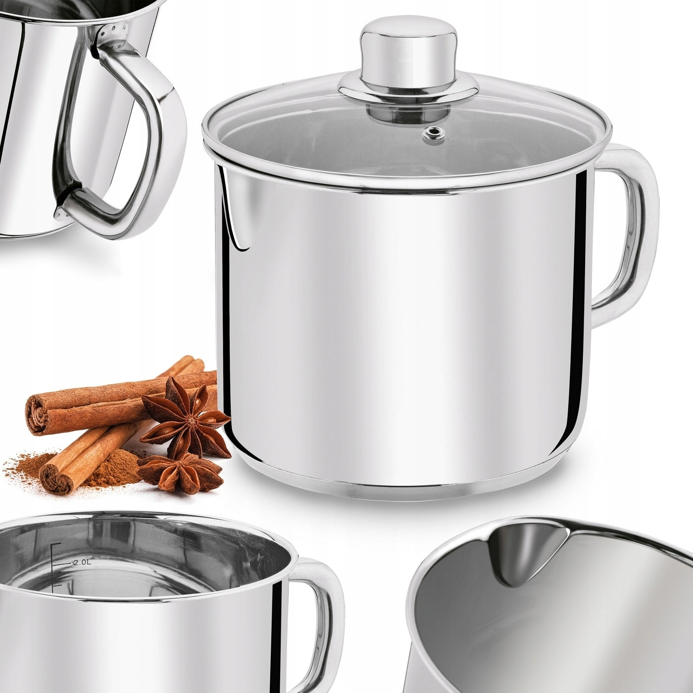 MILK POT Small Pot Induction GAS Lid Tadar Bahama 2,7L 16cm