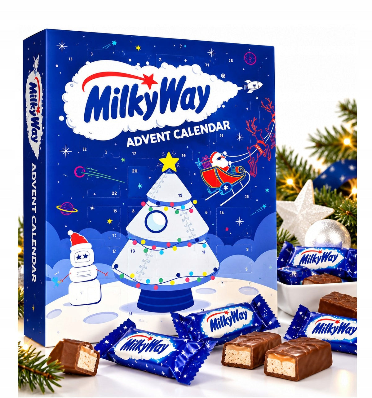 MILKY WAY ADVENT CALENDAR WITH CHOCOLATES 110g SANTA CLAUS 2026