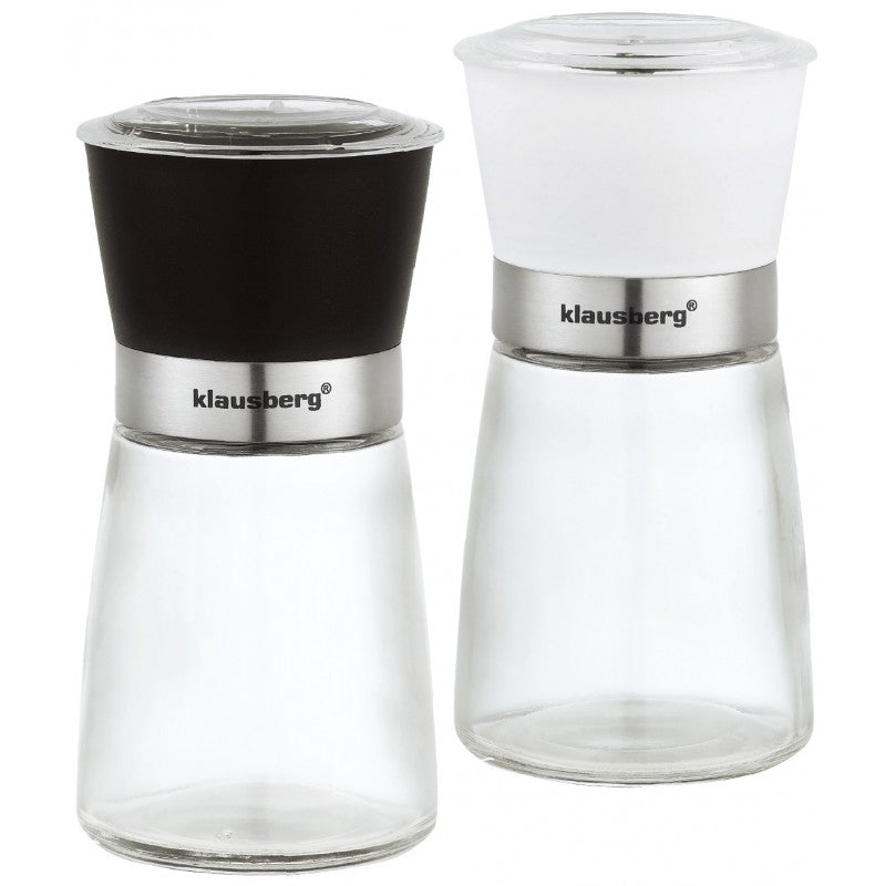 MILL FOR SALT AND PEPPER GLASS KLAUSBERG SET