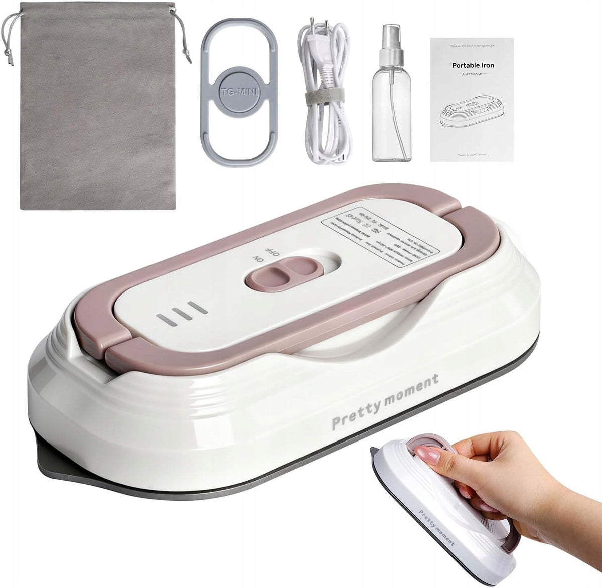 MINI 1000W TRAVEL IRON FOR TRAVEL CLOTHES PORTABLE