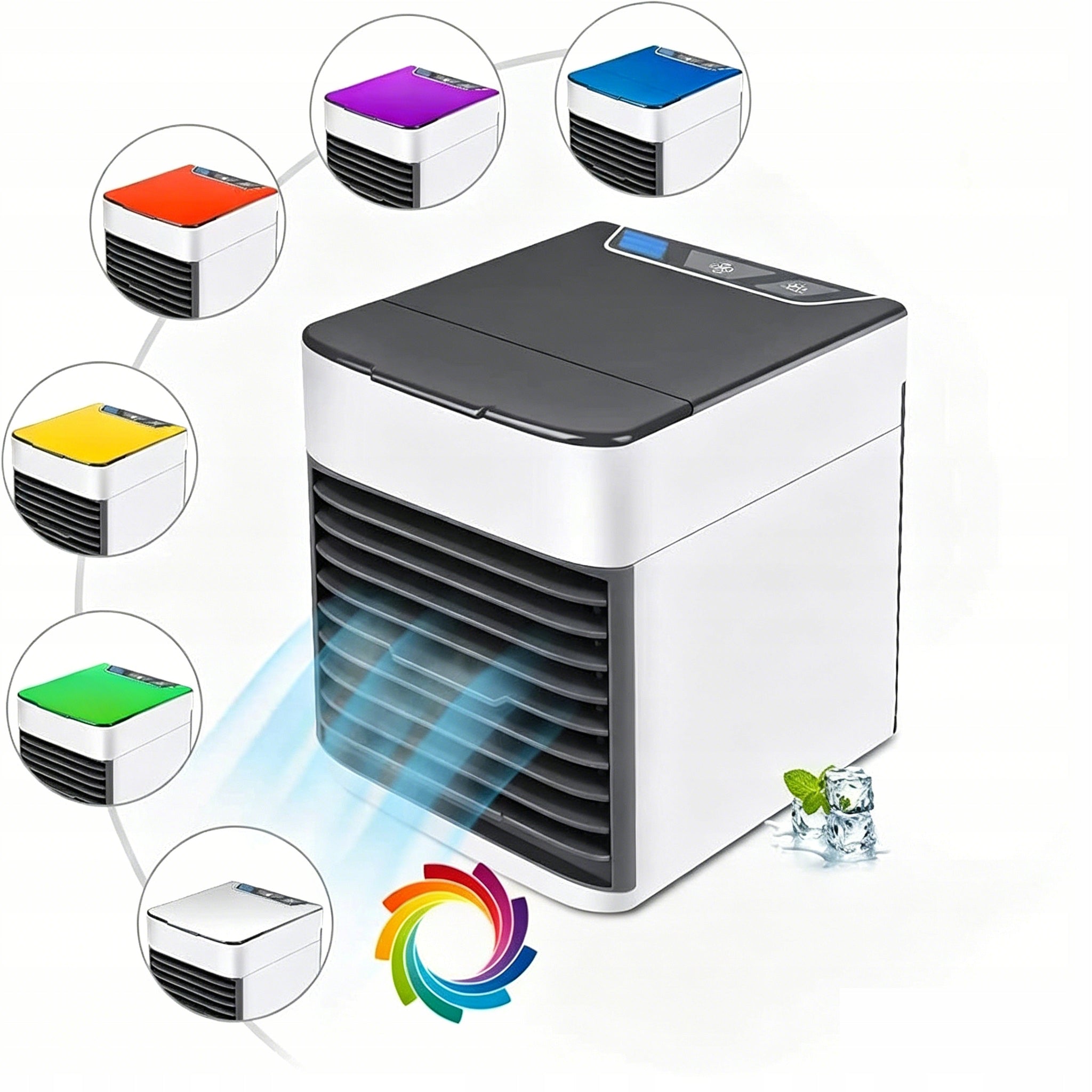 MINI AIR CONDITIONER USB COOLING HUMIDIFIER FAN 3IN1 500ML Brand no brand