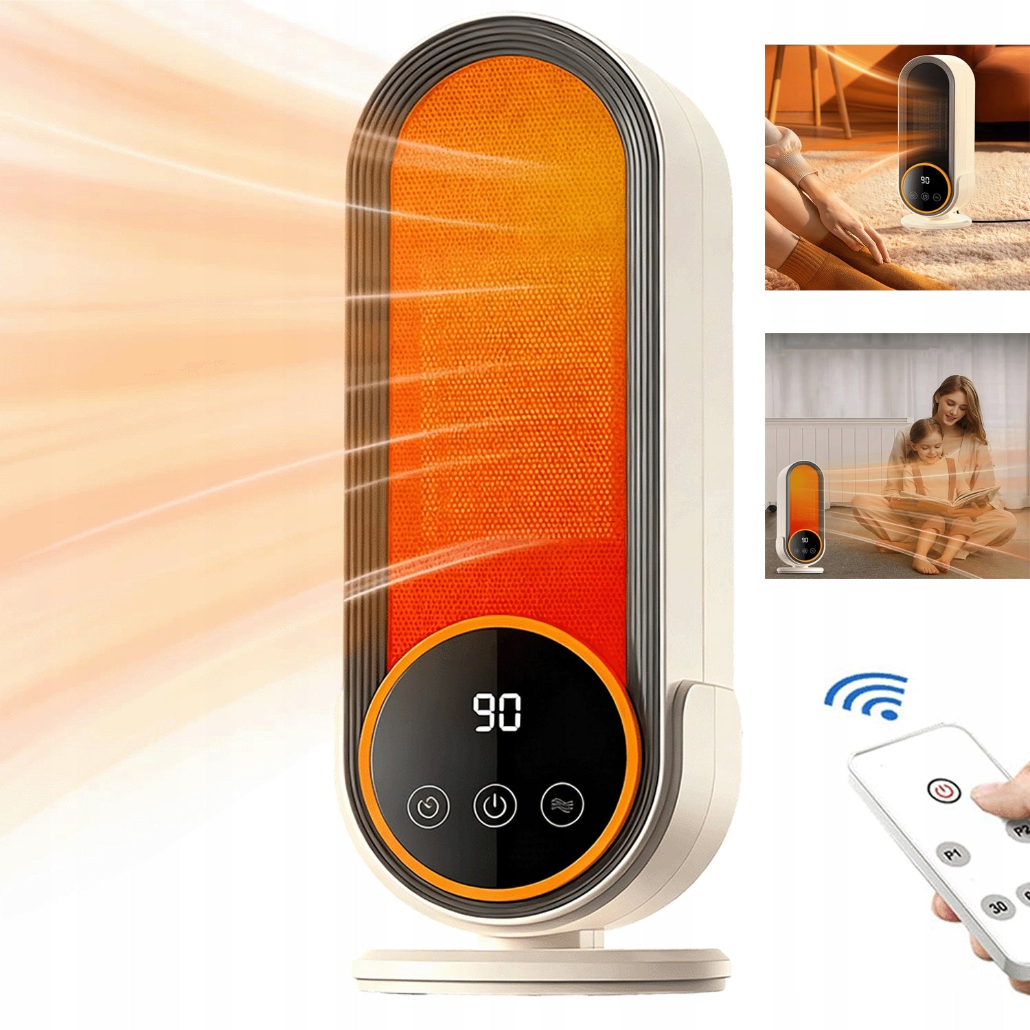 MINI BATHROOM HEATER AND HOME INSTANT HEAT REMOTE CONTROL SAFE