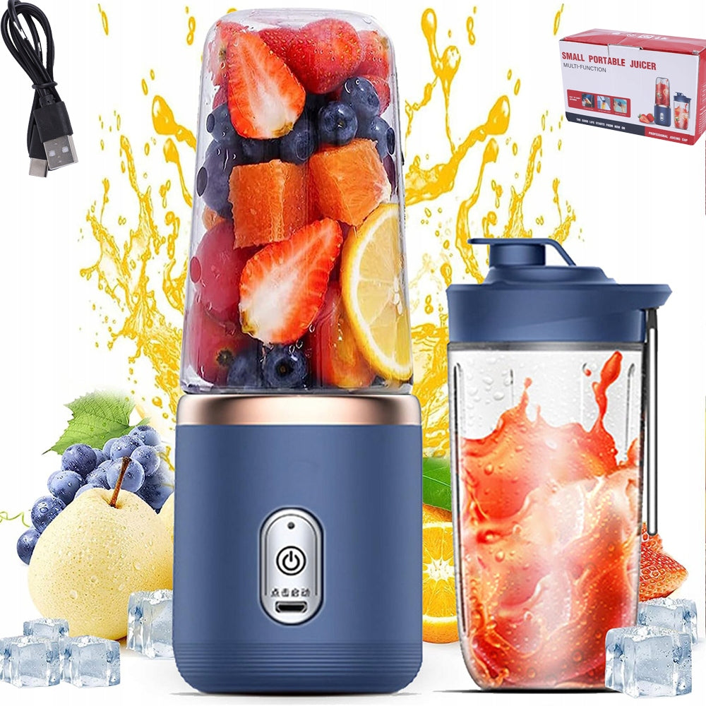 MINI BLENDER CHARGED BY USB JUICE CUP 1500MAH DARK BLUE