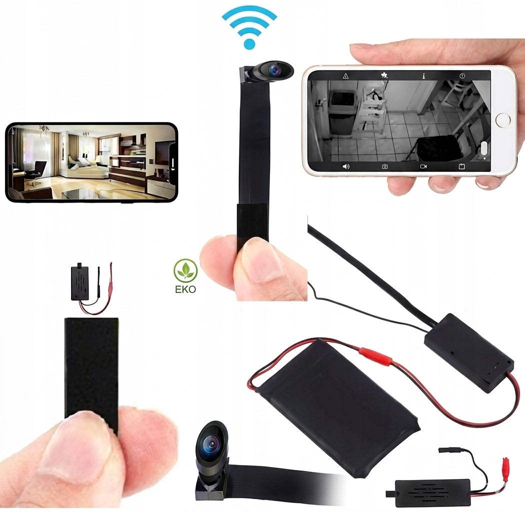 MINI CAMERA 1080P SPY IP WIFI HIDDEN ANTENNA ANDROID REMOTE VIEWING