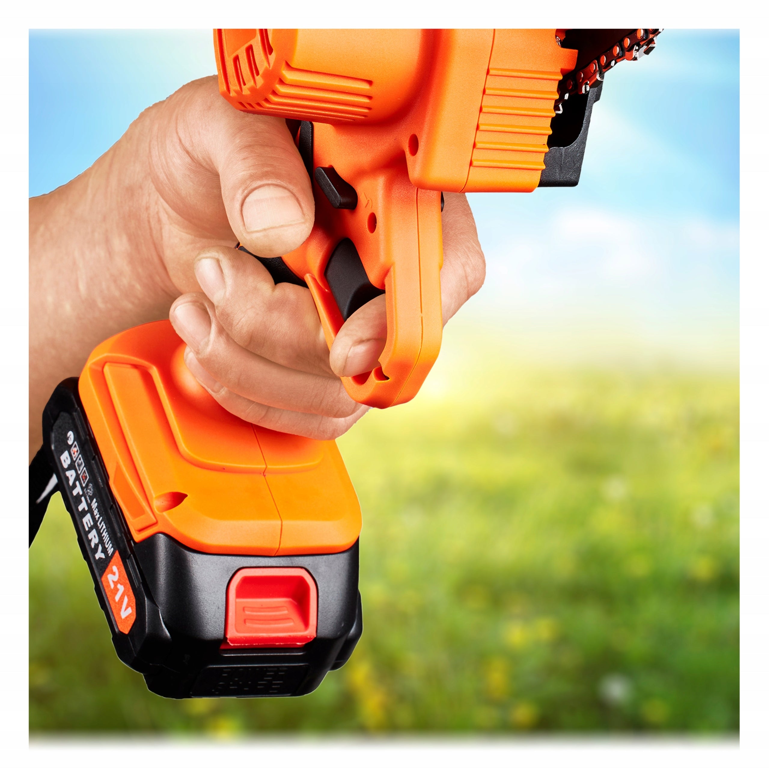 MINI CHAINSAW CORDLESS SAW 6" 2x AKU Li-ion SUITCASE Manufacturer code KD10626