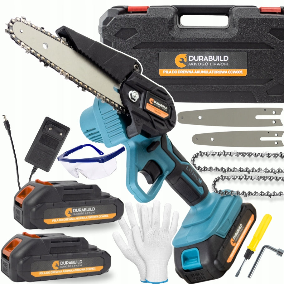 MINI CORDLESS CHAINSAW FOR BRANCH 6" 4" GARDEN SAW SET