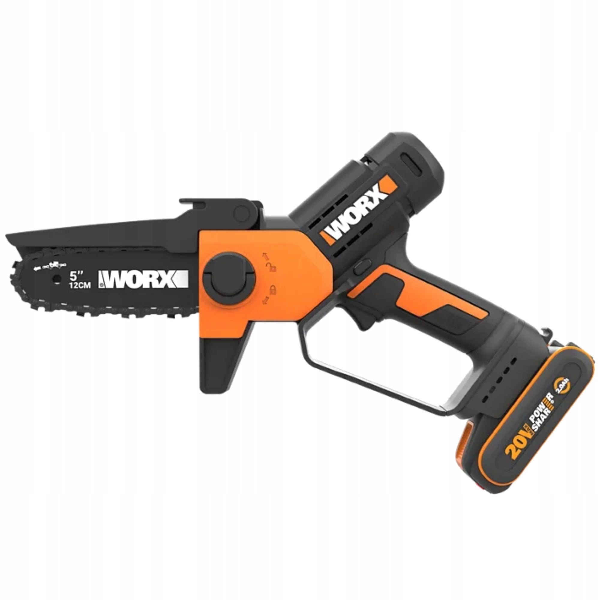 MINI CORDLESS SAW MINI CHAINSAW FOR BRANCHES WORX WG326E 2Ah Manufacturer code WG326E