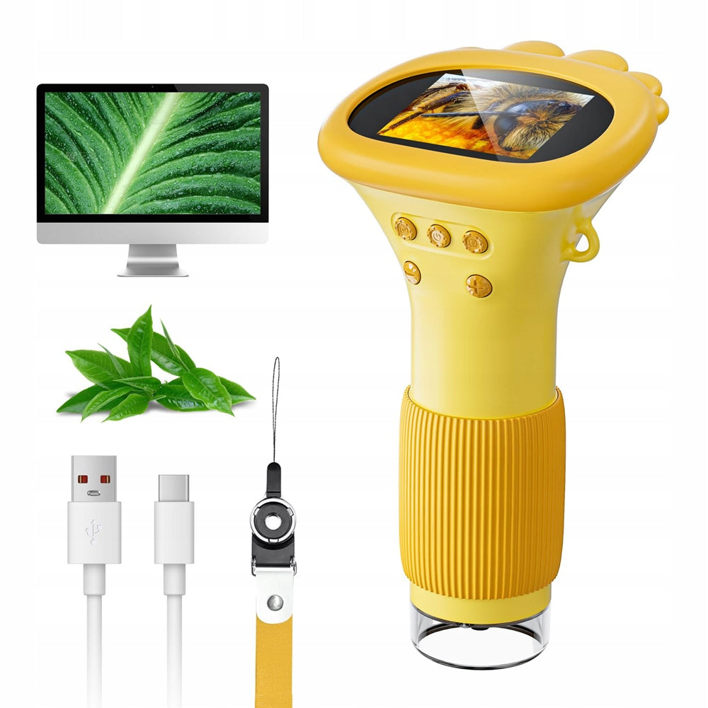 MINI DIGITAL POCKET MICROSCOPE 1000X GIFTS FOR CHILDREN 2'' IPS SCREEN Brand no brand