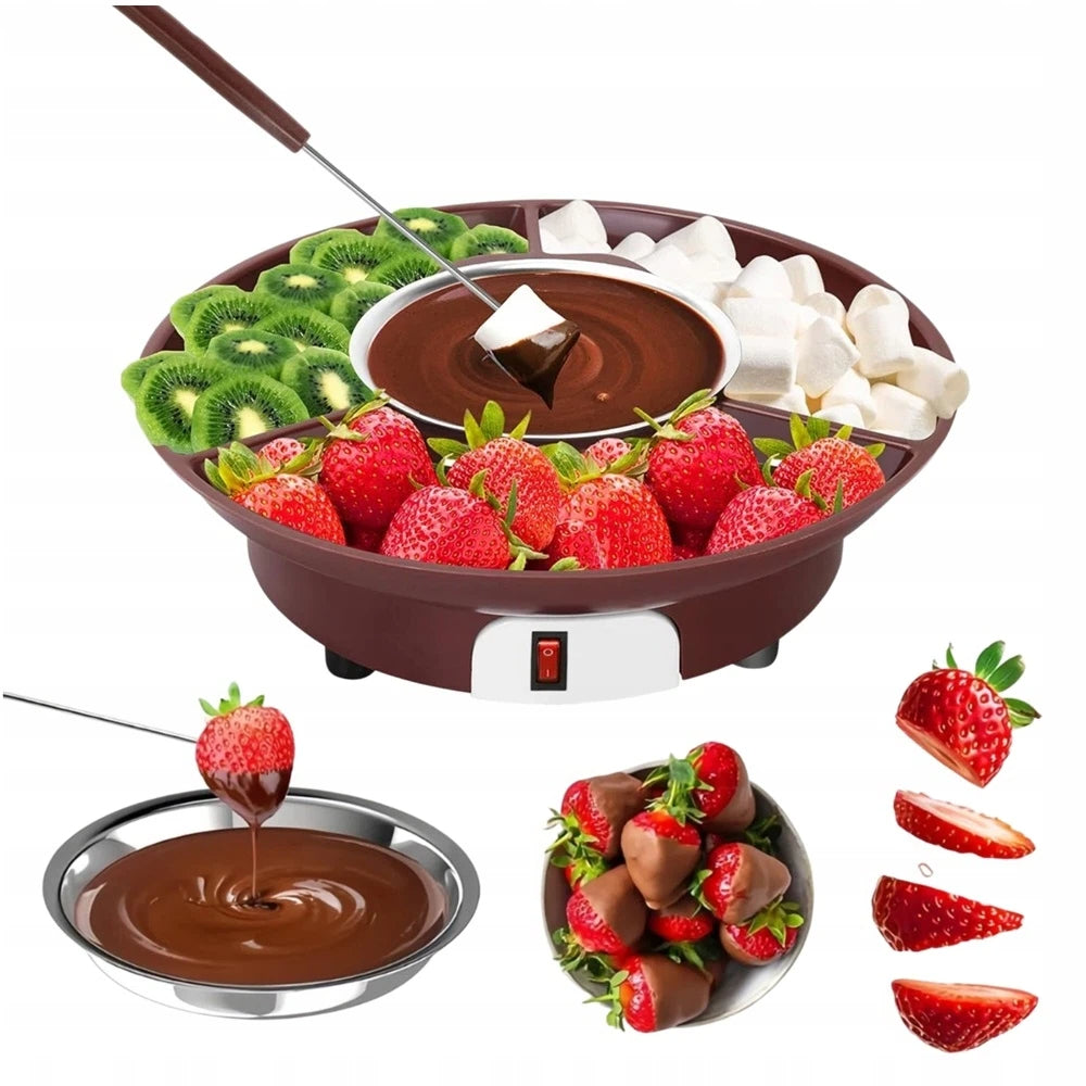 MINI ELECTRIC FONDUE FOR THE WHOLE FAMILY CHOCOLATE POT