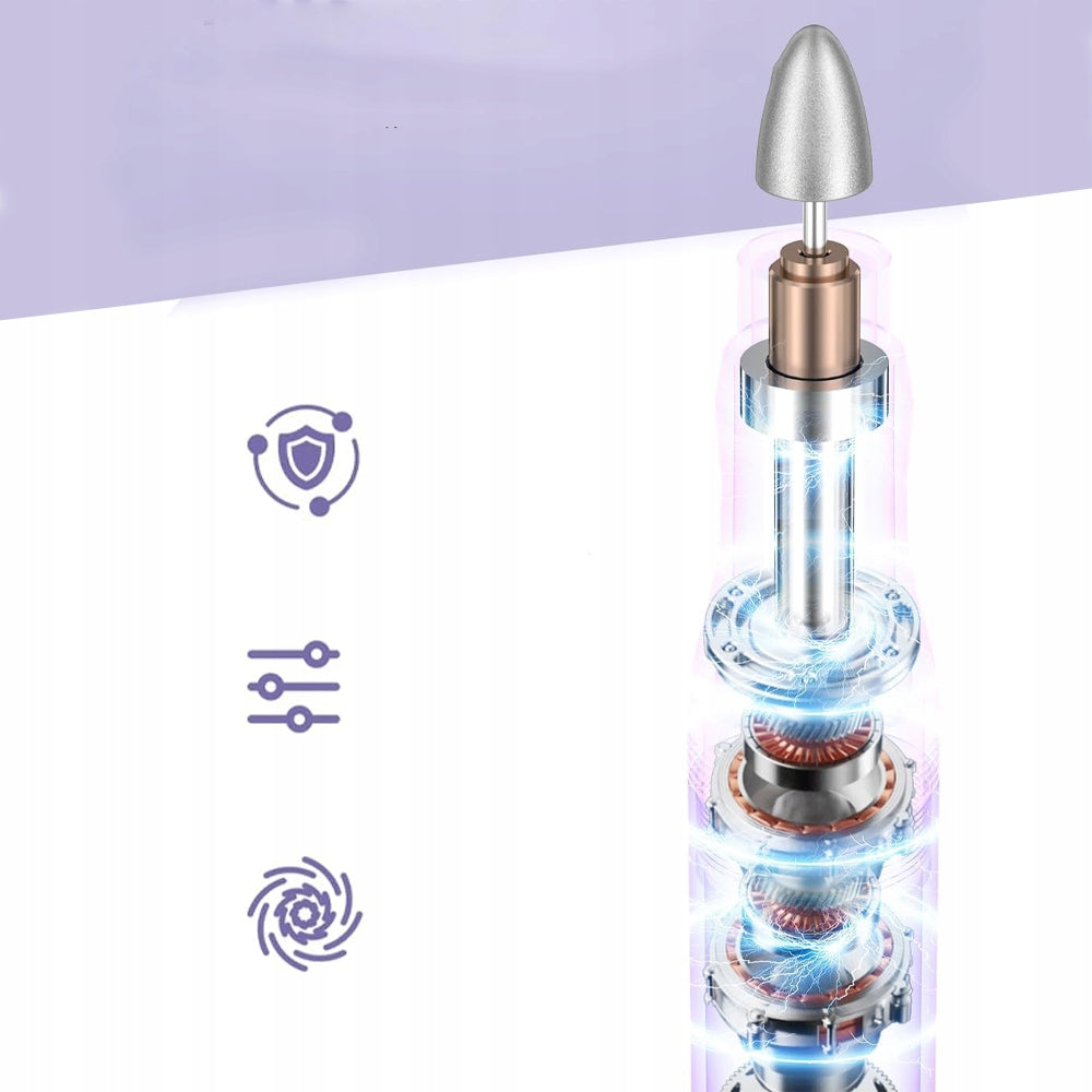 MINI ELECTRIC NAIL DRILL USB NAIL MILL, Purple Medical device no