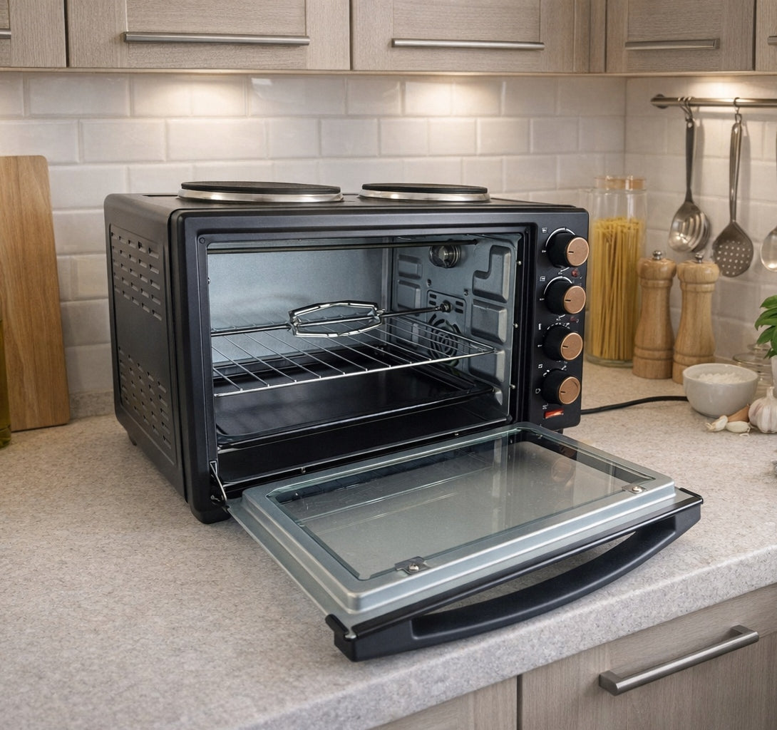 MINI ELECTRIC OVEN 30L 2 BURNERS 3300W THERMOCOUPLE ROTARY SPIT Manufacturer code MK2000CRLCO-KALORIK