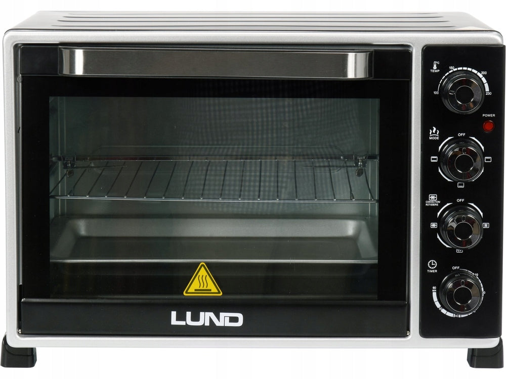MINI ELECTRIC OVEN BLACK THERMOCOUPLE 2000W 38L LUND 68051 Brand Lund