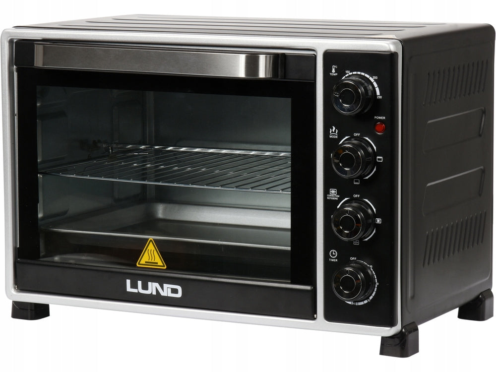 MINI ELECTRIC OVEN BLACK THERMOCOUPLE 2000W 38L LUND 68051