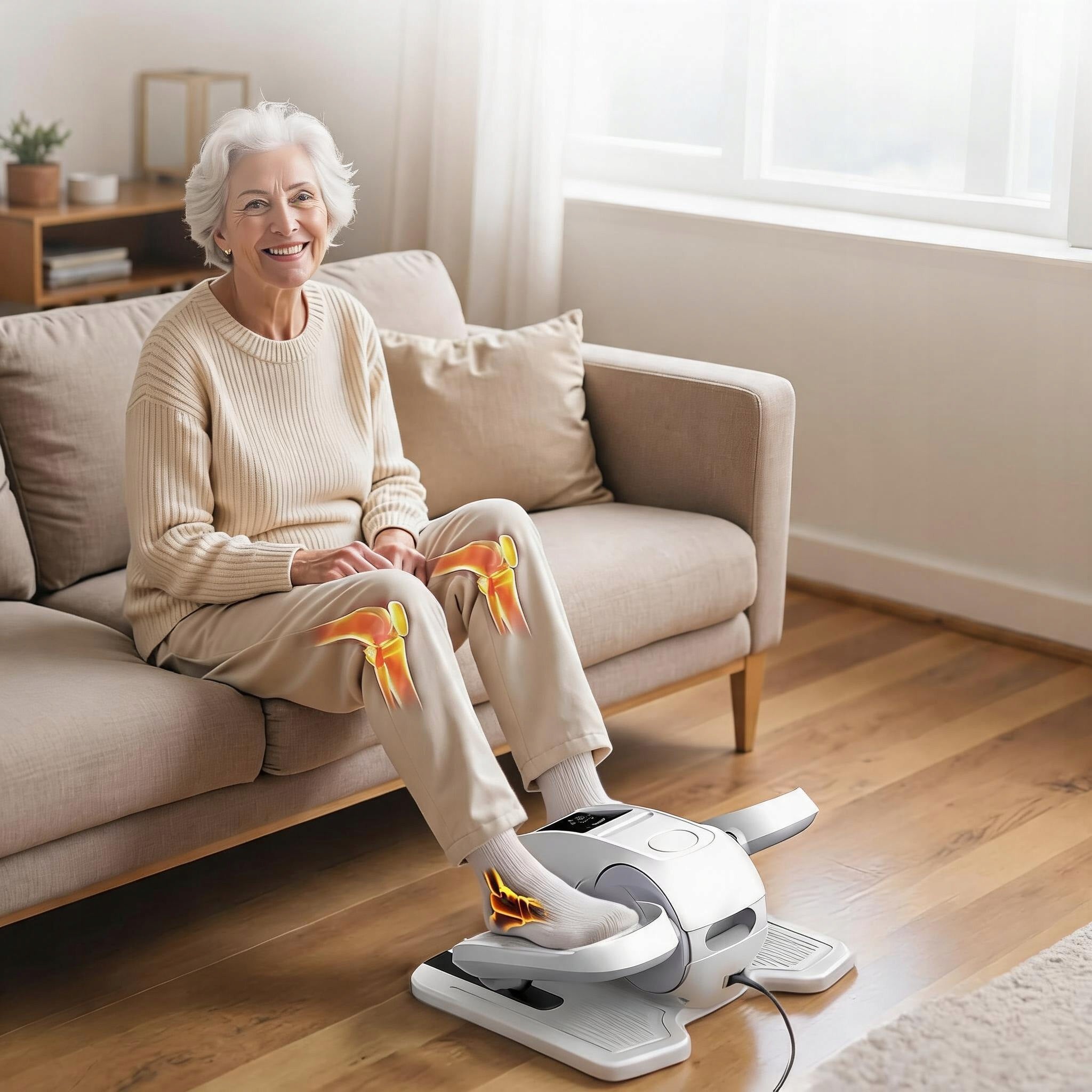 MINI ELLIPTICAL CROSS TRAINER ELECTRIC ELLIPTICAL TRAINER 12 GEARS LCD SENIOR MASSAGE Packaging status original