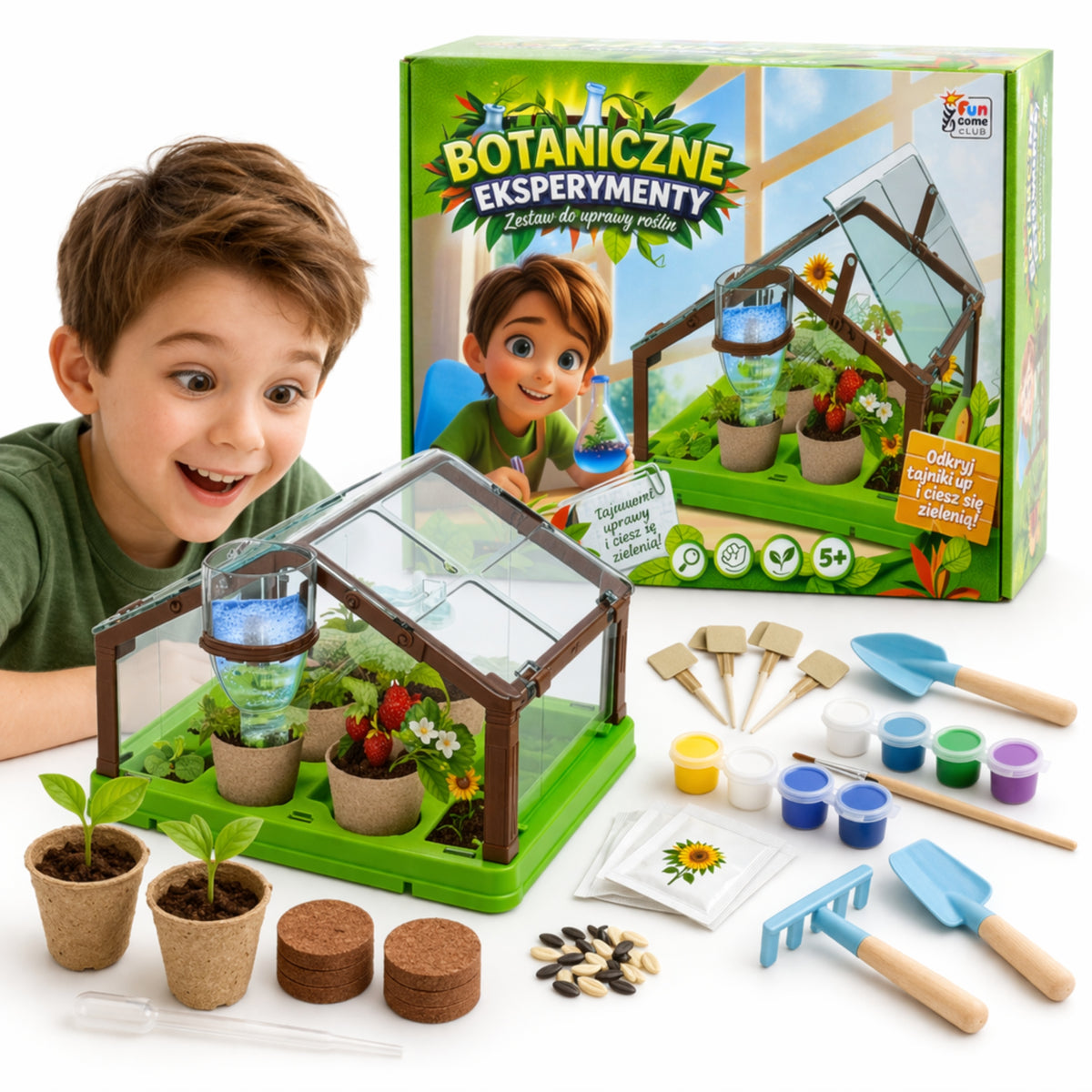 MINI GREENHOUSE Educational Science Kit SMALL GARDENER One-Tier Garden